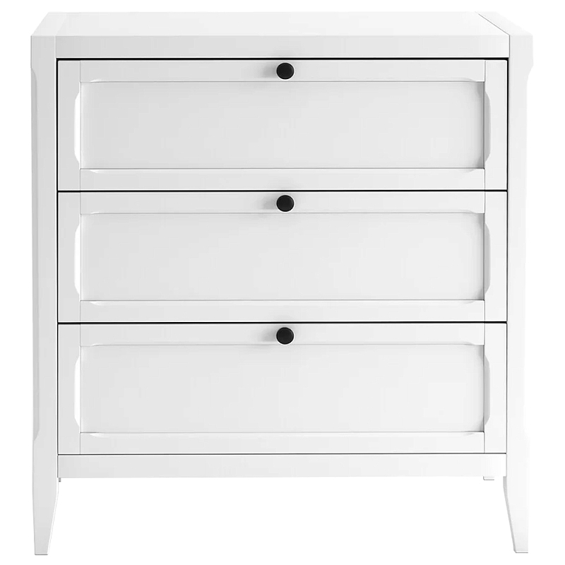 Комод с 3-мя ящиками белый Silva White Chest of Drawers Белый Комод с 3-мя ящиками белый Silva White Chest of Drawers Белый в Грозном | Loft Concept