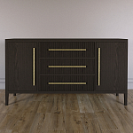 Буфет Primo с тремя ящиками и двумя фасадами Темный орех варинант исполнения - 1 | Loft Concept в Грозном