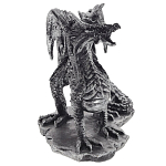 Декоративная статуэтка Дракон Dragon Black Silver Statuette варинант исполнения - 3 | Loft Concept в Грозном