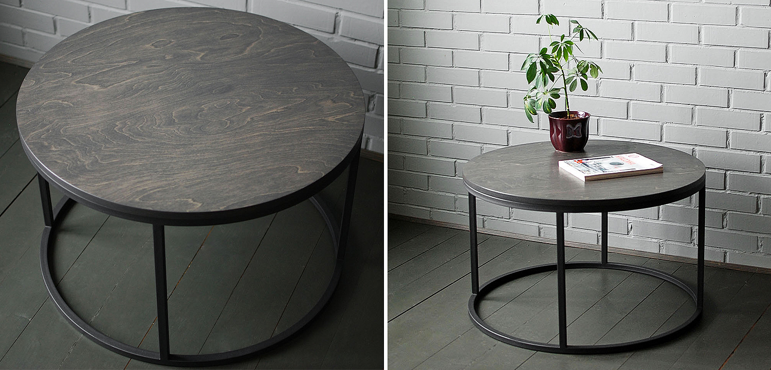 Кофейный стол Tait Industrial Metal Rust Coffee Table Кофейный стол Tait Industrial Metal Rust Coffee Table - Loft-Concept в Грозном