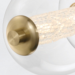 Подвесной светильник линейный с прозрачными стеклянными шарами разного диаметра Eurofase варинант исполнения - 14 | Loft Concept в Грозном