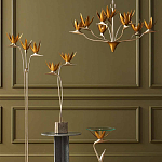 Торшер с 3-мя плафонами в виде цветов Golden Bird of Paradise варинант исполнения - 4 | Loft Concept в Грозном