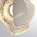 Бра с рельефным волнообразным стеклянным плафоном и вставкой из мрамора Liquid Stone варинант исполнения - 10 | Loft Concept в Грозном