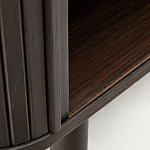 Буфет тёмно-коричневого цвета из ясеневого шпона с 2-мя раздвижными дверями Toinette варинант исполнения - 4 | Loft Concept в Грозном