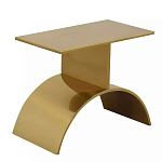 Дизайнерский журнальный стол золотой на полукруглом основании Wecaben варинант исполнения - 1 | Loft Concept в Грозном