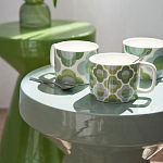 Приставной стол из керамики Manufacto Green варинант исполнения - 5 | Loft Concept в Грозном