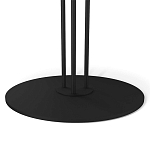 Стол журнальный круглый с бежевой столешницей из стекла Beige Marble варинант исполнения - 4 | Loft Concept в Грозном