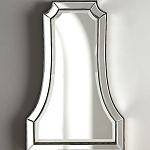 Зеркало в серебристой фигурной раме Silver Reflection варинант исполнения - 3 | Loft Concept в Грозном