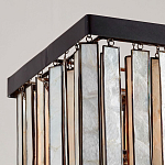 Люстра линейная прямоугольная с подвесками из натурального перламутра Nacre варинант исполнения - 3 | Loft Concept в Грозном