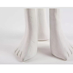 Дизайнерский журнальный стол белый на 3-х ножках в виде ступней African table варинант исполнения - 3 | Loft Concept в Грозном