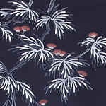 Обои ручная роспись Silk Tree Special Colourway on Empire Blue dyed silk варинант исполнения - 2 | Loft Concept в Грозном