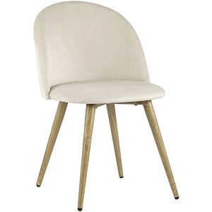 Стул Miruna Chair II Молочный Велюр