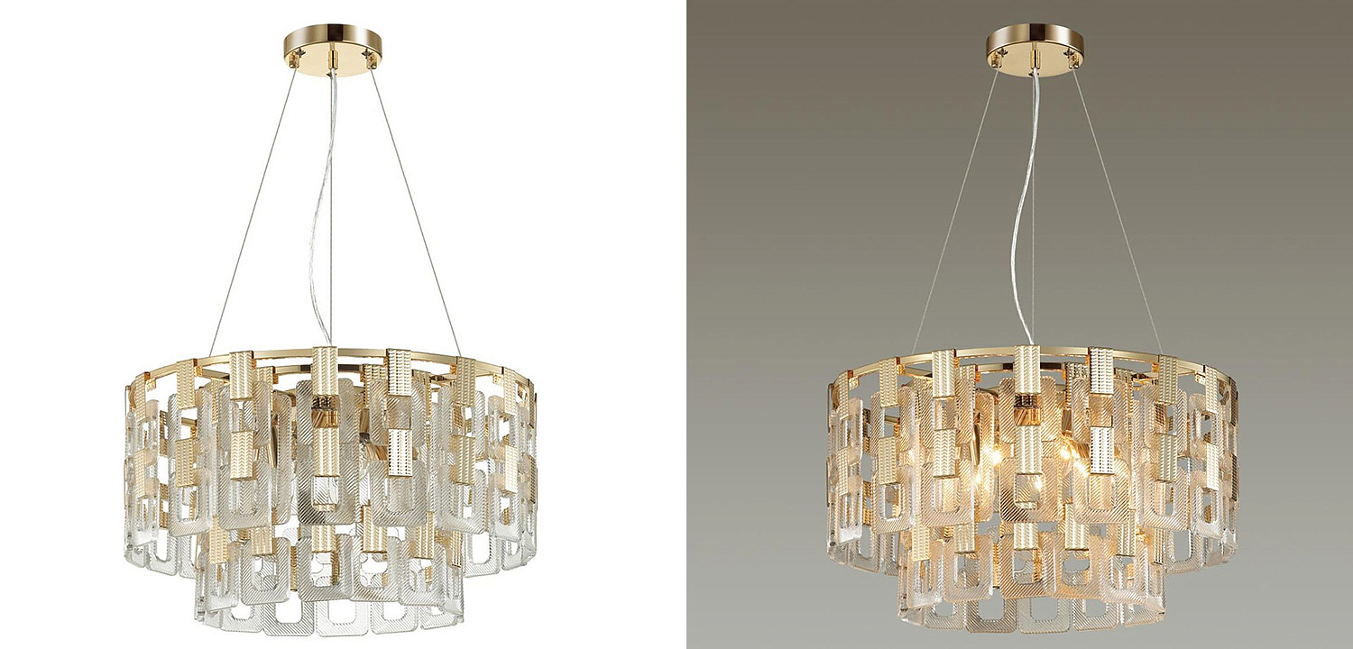 Люстра Ribbed Elements Pendant Round 52 Люстра Ribbed Elements Pendant Round 52 - Loft-Concept в Грозном