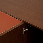 Комод с декором из кожи Orange Leather Chest of Drawers варинант исполнения - 2 | Loft Concept в Грозном