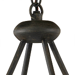 Люстра круглая с литыми стеклянными дисками Olympe Glass Chandelier варинант исполнения - 3 | Loft Concept в Грозном