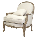 Кресло Ava Classical Armchair beige flax варинант исполнения - 3 | Loft Concept в Грозном