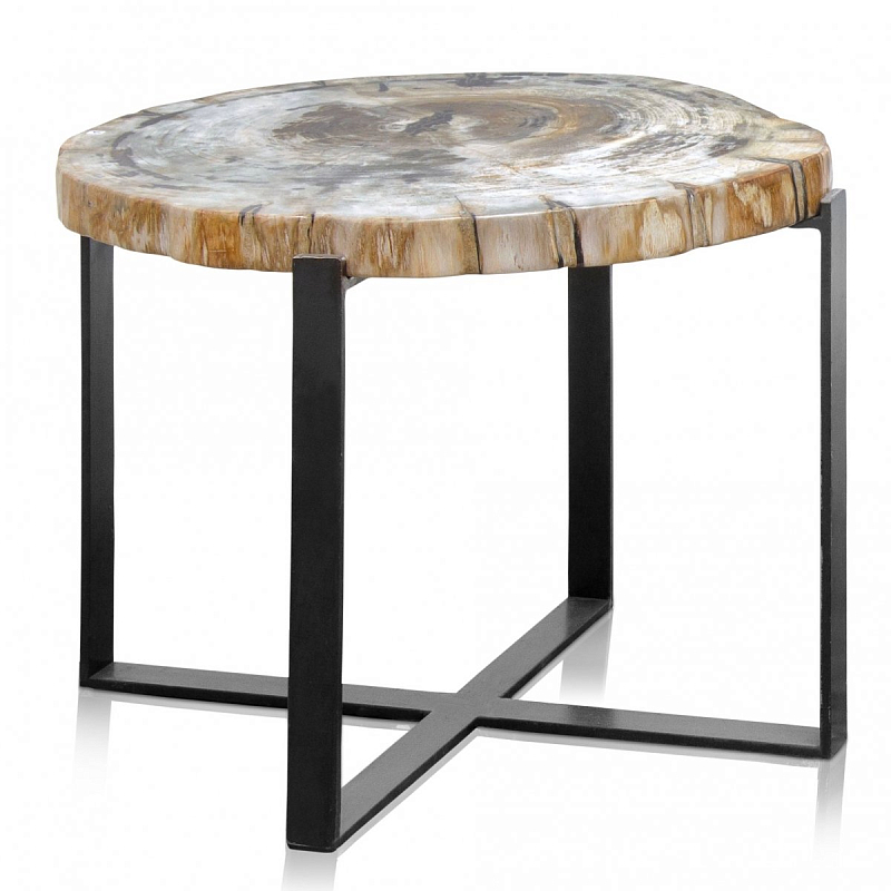 PETRIFIED WOOD COFFEETABLE M Окаменелое дерево Черный PETRIFIED WOOD COFFEETABLE M Окаменелое дерево Черный в Грозном | Loft Concept