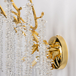 Бра золотого цвета с ветвями и хрустальными подвесками FAIRYTREE Light варинант исполнения - 7 | Loft Concept в Грозном