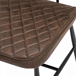 Стул с темно-коричневой обивкой из экокожи Benderson варинант исполнения - 7 | Loft Concept в Грозном