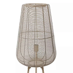 Торшер с плетеным металлическим плафоном Wicker Iron Lamp варинант исполнения - 1 | Loft Concept в Грозном