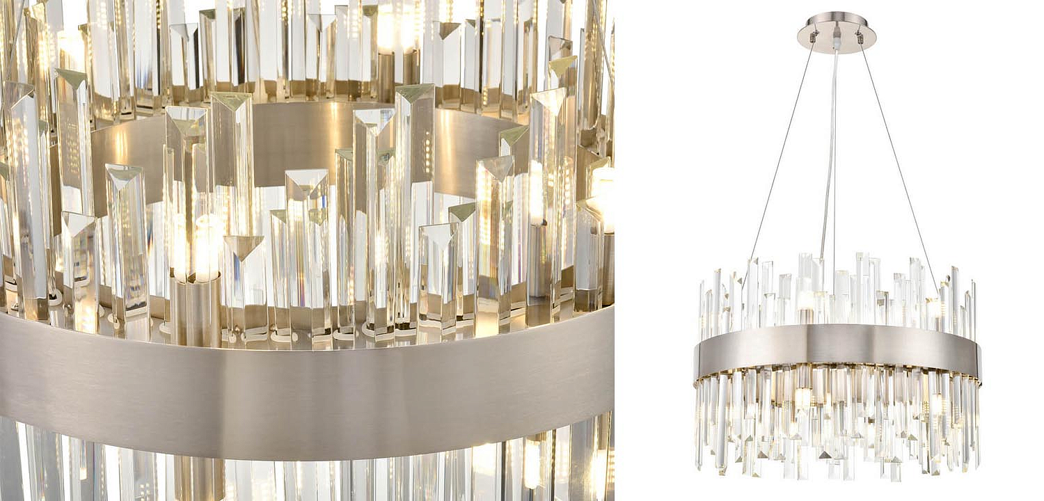 Люстра Cramer Chandelier 50 satin nickel Люстра Cramer Chandelier 50 satin nickel - Loft-Concept в Грозном