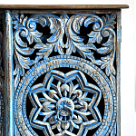 Комод с резным фасадом Blue Carved Chest of Drawers варинант исполнения - 3 | Loft Concept в Грозном