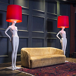 Лампа MANNEQUIN LAMP с абажуром созерцание силуэта варинант исполнения - 2 | Loft Concept в Грозном