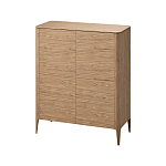 Шкаф низкий с 4-мя дверцами из массива дуба Type oak варинант исполнения - 1 | Loft Concept в Грозном