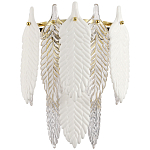 Бра с декором из рельефного стекла в виде перьев Abelia Feather Wall Lamp варинант исполнения - 1 | Loft Concept в Грозном
