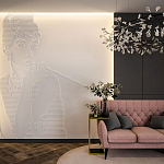 Барельеф AUDREY HEPBURN варинант исполнения - 1 | Loft Concept в Грозном