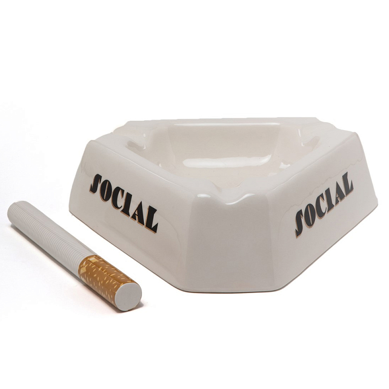 Блюдо Seletti Social Smoker Белый Черный Блюдо Seletti Social Smoker Белый Черный в Грозном | Loft Concept