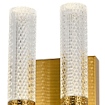 Бра с двумя плафонами латунь Dew Drops Tube Duo Brass Wall Lamp варинант исполнения - 2 | Loft Concept в Грозном