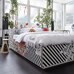 Дизайнерская кровать с системой хранения варинант исполнения - 1 | Loft Concept в Грозном