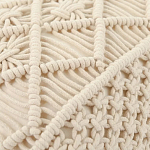 Чехол на подушку с макраме бежевого цвета Macrame варинант исполнения - 2 | Loft Concept в Грозном