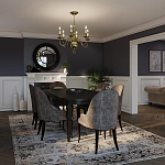 Люстра цвета латунь с 6-ю лампами в форме свечей в классическом стиле Hinkley варинант исполнения - 8 | Loft Concept в Грозном