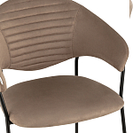 Коричневый стул с обивкой из искусственной замши Alexis варинант исполнения - 6 | Loft Concept в Грозном