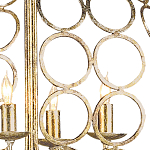 Люстра в форме шара с рядами из колец Million Rings варинант исполнения - 1 | Loft Concept в Грозном