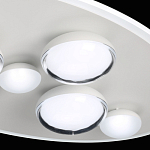 Потолочный светильник овальной формы белого цвета с 7-ю лампами Lunar Pebbles варинант исполнения - 8 | Loft Concept в Грозном