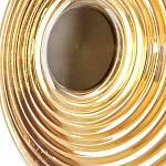 Бра с рельефным круглым плафоном янтарного цвета Savio Glass Disc Light варинант исполнения - 4 | Loft Concept в Грозном