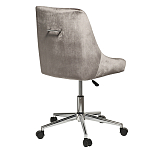 Кресло офисное с обивкой из серого велюра Stylish Velor Office Chair варинант исполнения - 1 | Loft Concept в Грозном