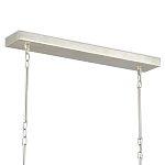 Люстра серебряная из пересекающихся прямоугольных элементов Intersecting Rectangles варинант исполнения - 3 | Loft Concept в Грозном