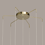 Люстра с 7-ю плафонами из прозрачного стекла в форме шара Orb Cascade  варинант исполнения - 13 | Loft Concept в Грозном