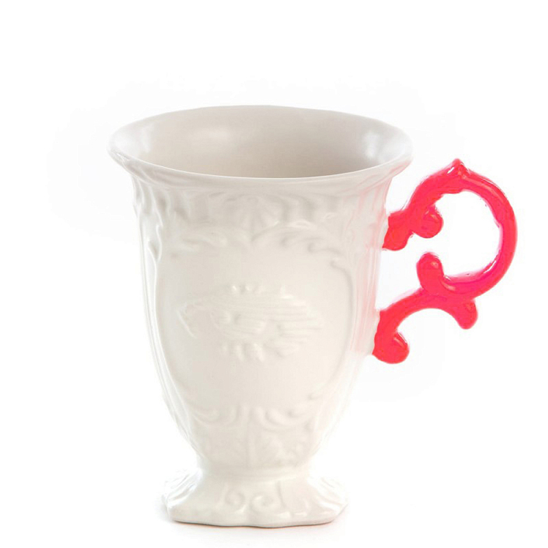 Кружка Seletti I-Mug Fuchsia Белый Фуксия в Грозном | Loft Concept 