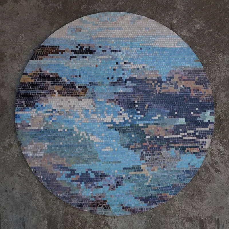 Панно «Azure» Голубой Белый в Грозном | Loft Concept 