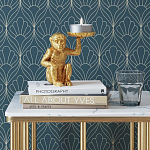 Подсвечник золотая обезьяна с блюдцем Golden Monkey варинант исполнения - 1 | Loft Concept в Грозном