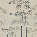 Обои ручная роспись Distant Bamboo Special Colourway on white dyed paper варинант исполнения - 2 | Loft Concept в Грозном