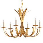 Люстра золотая с декором в виде перьев Bunch of Feathers варинант исполнения - 3 | Loft Concept в Грозном