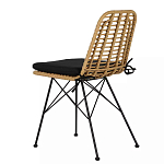 Стул с ротанговым плетением Wicker Stool без подлокотников варинант исполнения - 3 | Loft Concept в Грозном