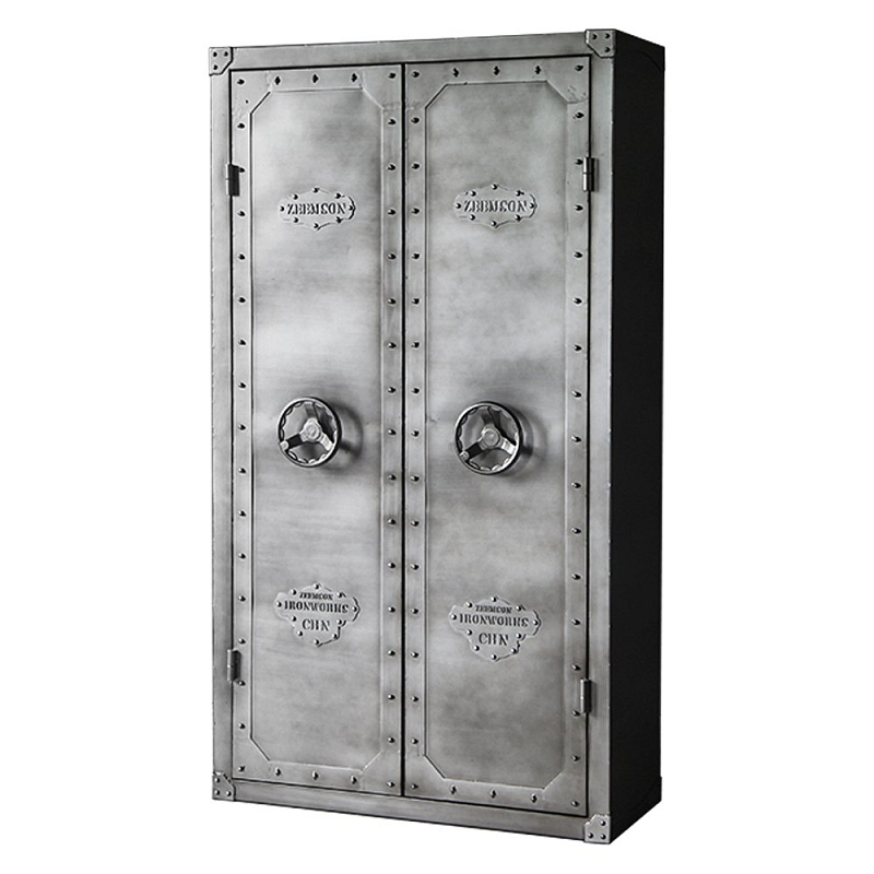 Шкаф Loft Safe 2 секции Серебряный в Грозном | Loft Concept 
