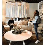 Люстра белая плетеная с кисточками Boho Tassel Chandelier варинант исполнения - 2 | Loft Concept в Грозном